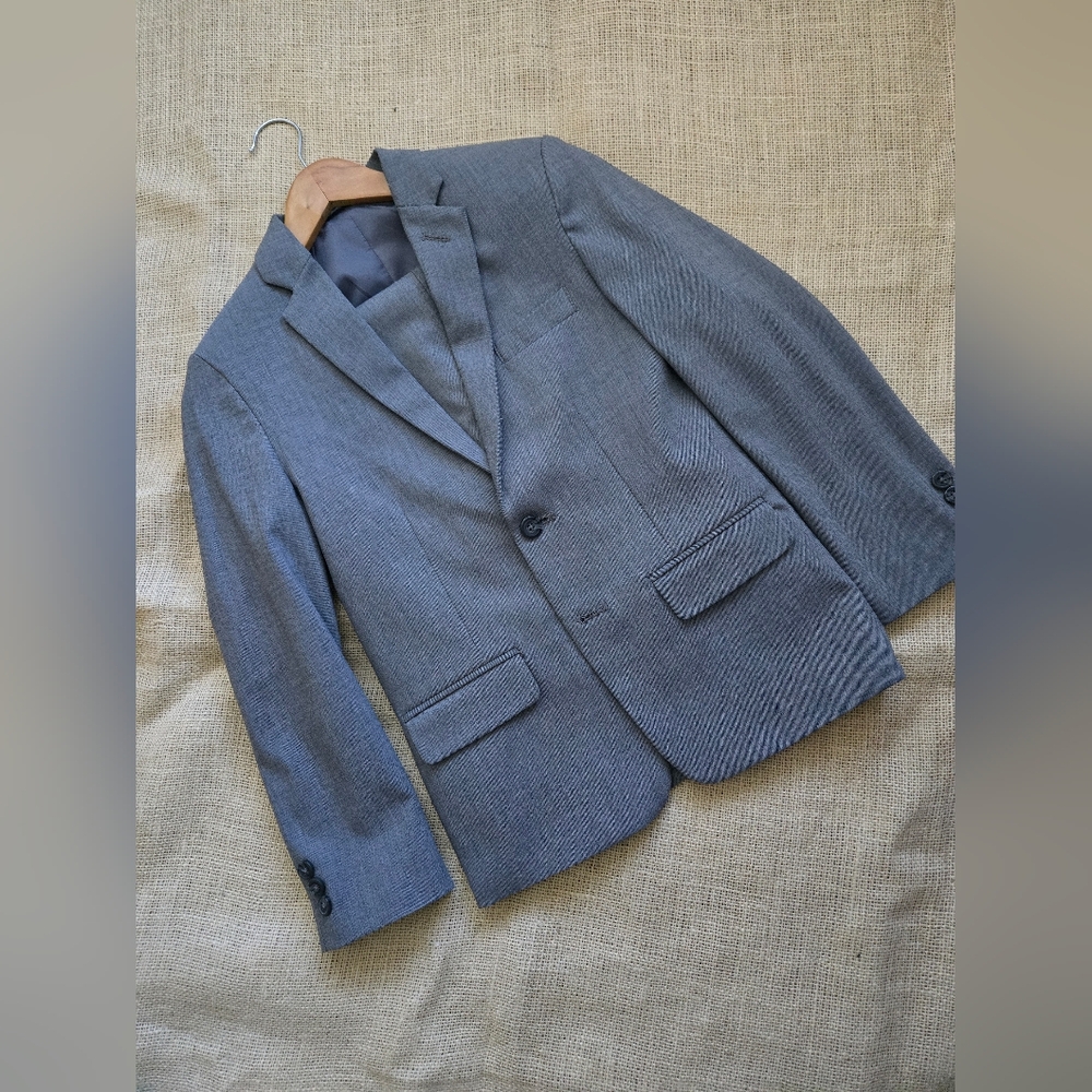 Boys Chaps size 10 Reg Grey Dress suit - Picture 2 of 7